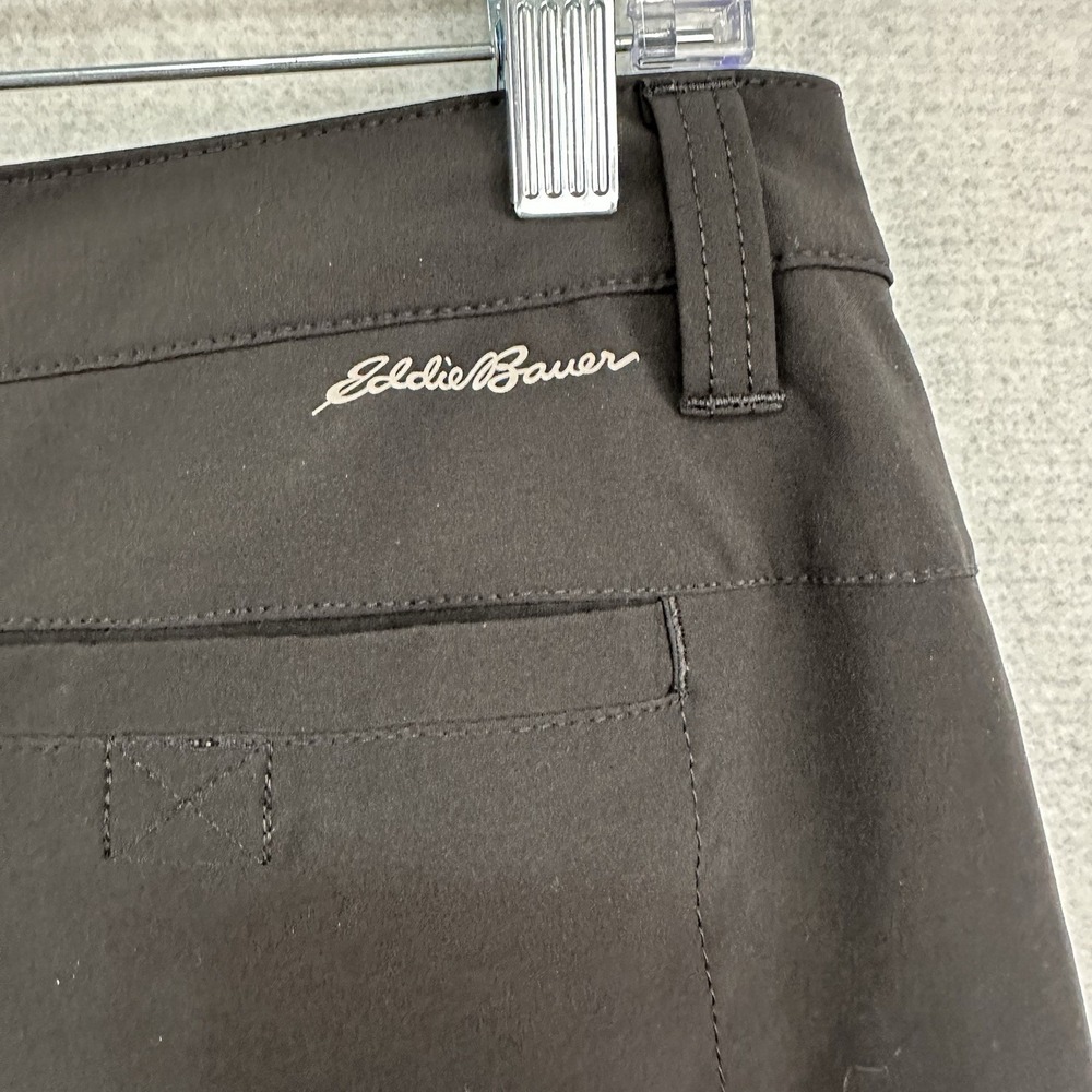 Eddie Bauer Capri Pants Women's Sz 12 Black Outdoor Adventures Stretch Trail - Picture 3 of 8